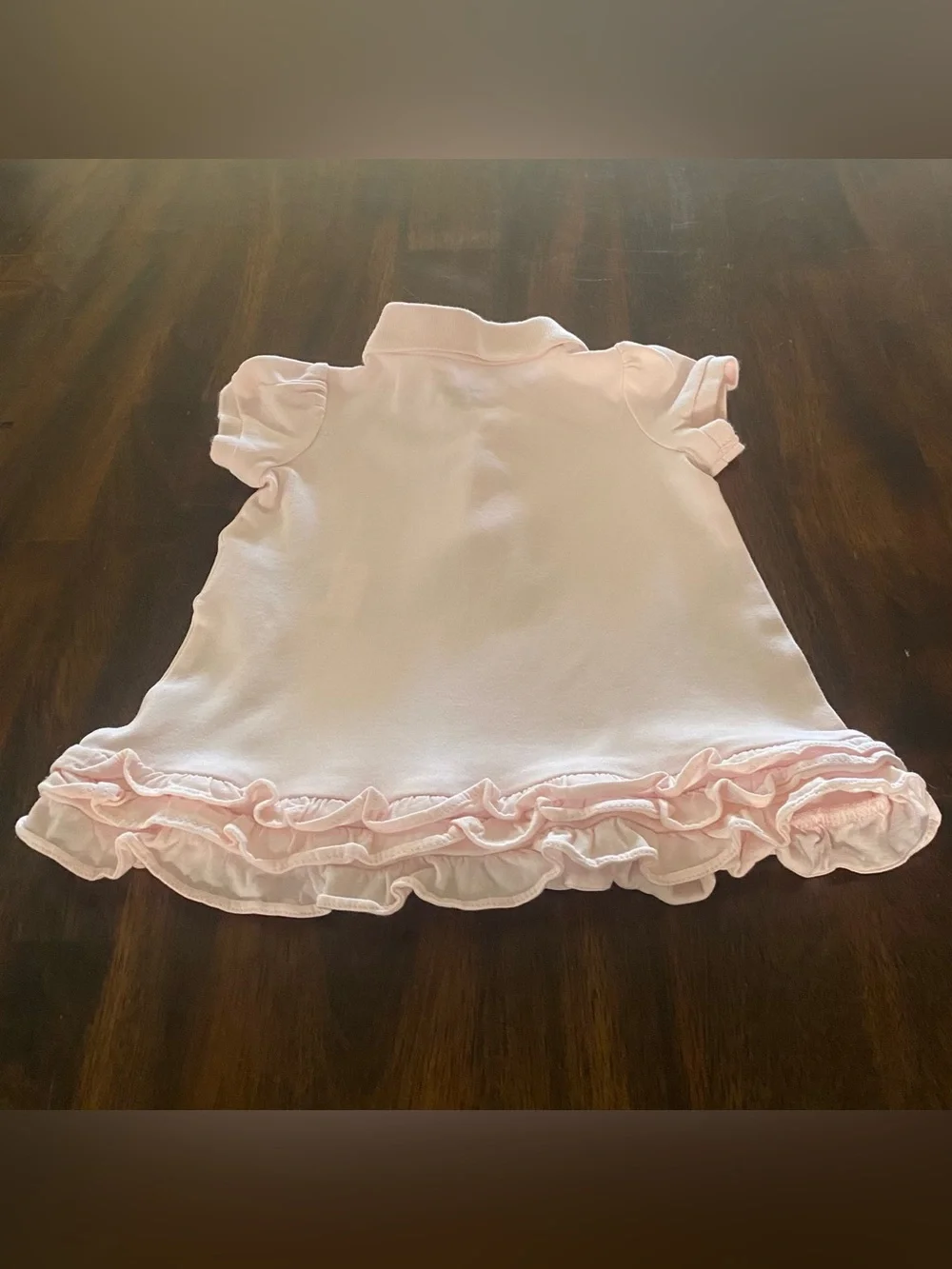Ralph Lauren Light Pink Ruffle Polo Dress with Bloomers Set